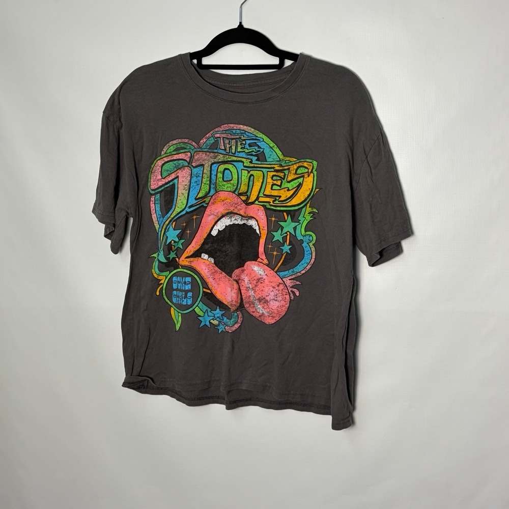 The Rolling Stones Some Girls Graphic T-Shirt Charcoal Gray XXL 2024 Bravado